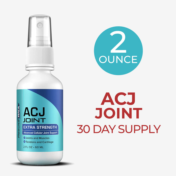 ACJ Joint Extra Strength 2 oz oral spray for joint health and mobility, 30-day supply nutritional supplement for joints and muscles.