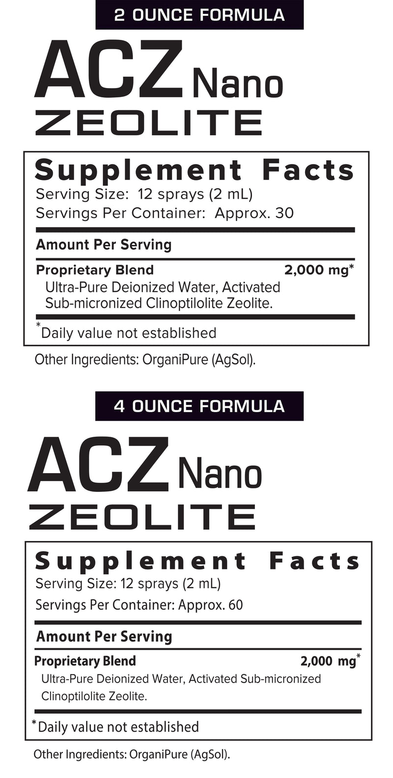 ACZ Nano Zeolite Extra Strength