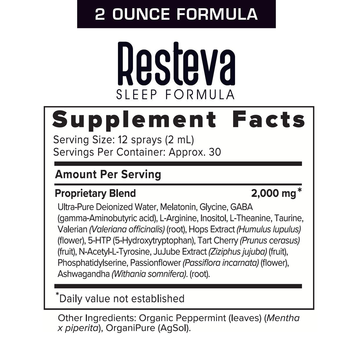 Restera Sleep Resteva Sleep: Deep Sleep Formula for Restful Nights and Better Health ...