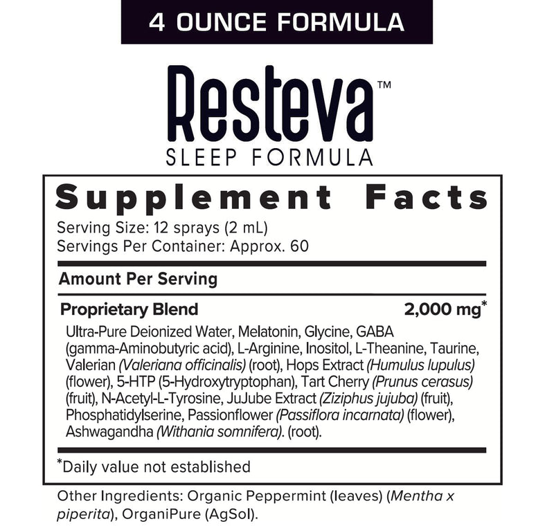 Restera Sleep Resteva Sleep: Deep Sleep Formula for Restful Nights and Better Health ...